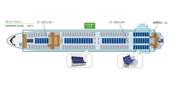 ANAカウチの場所画像