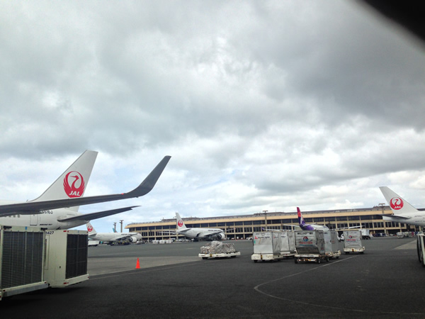 トイレの横から飛行機画像