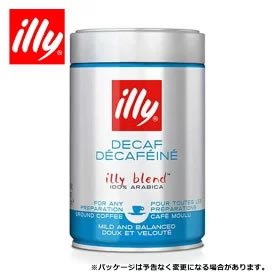 illy イリーブレンド エスプレッソ粉 デカフェ 250g 缶 画像