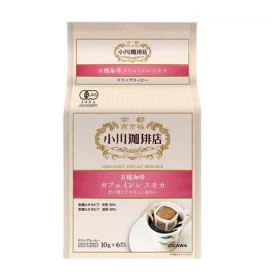 京都・小川珈琲店 有機珈琲 カフェインレス モカ ドリップコーヒー 画像