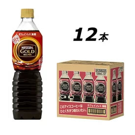 [ふるさと納税・送料無料] ネスカフェ ゴールドブレンド ボトルコーヒー カフェインレス無糖 720ml×12本 画像